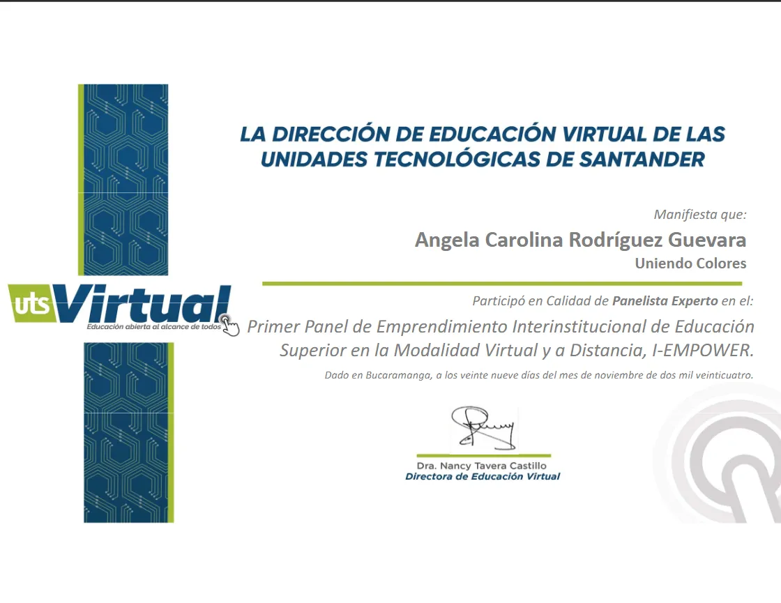 Certificado Panelista UTS 2024